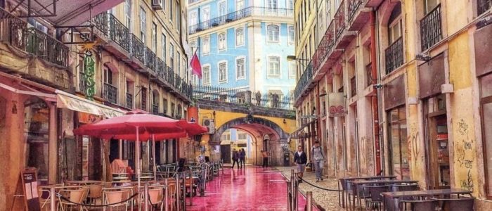 Lisbon's Pink Street